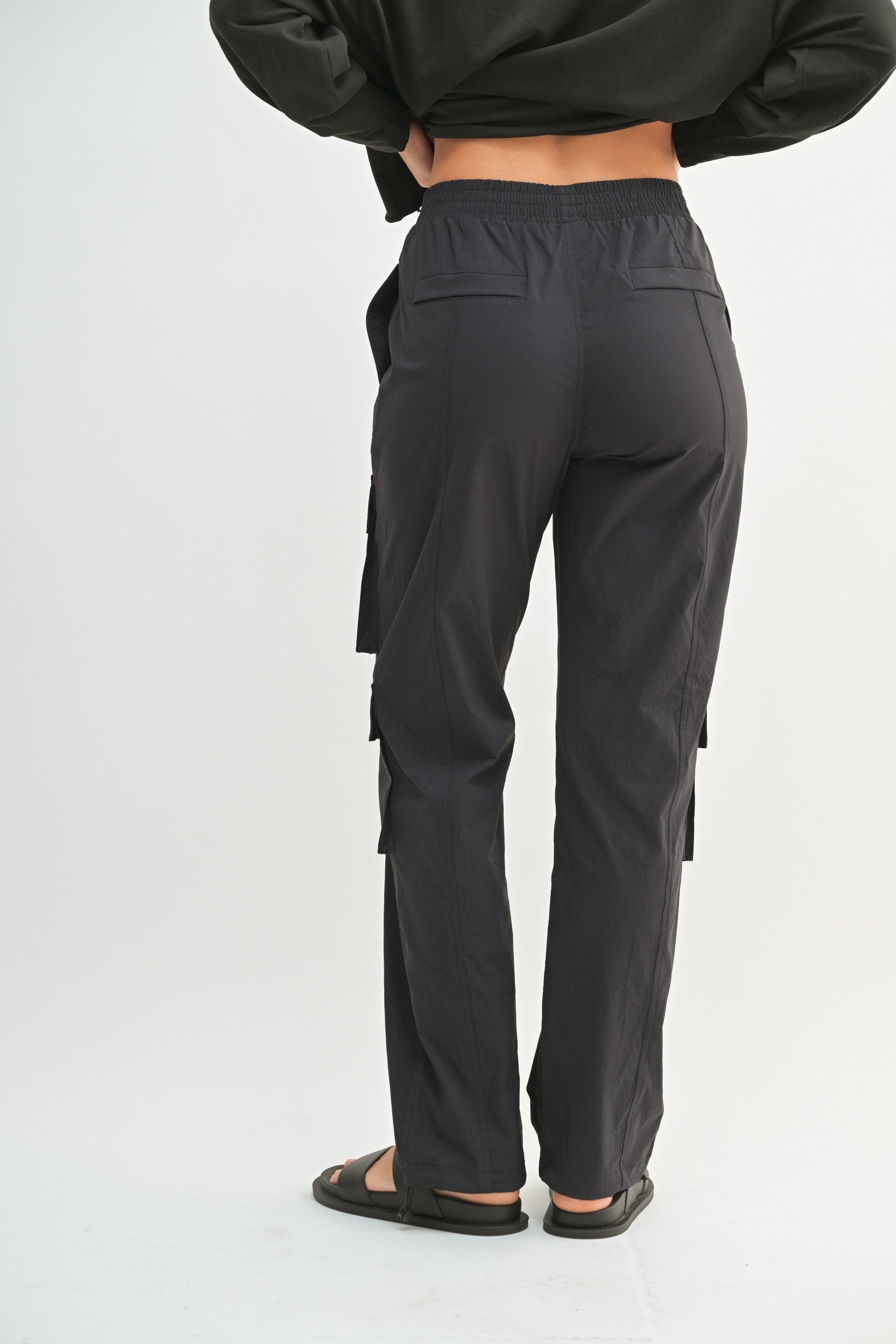 Utility Cargo Pants -Black