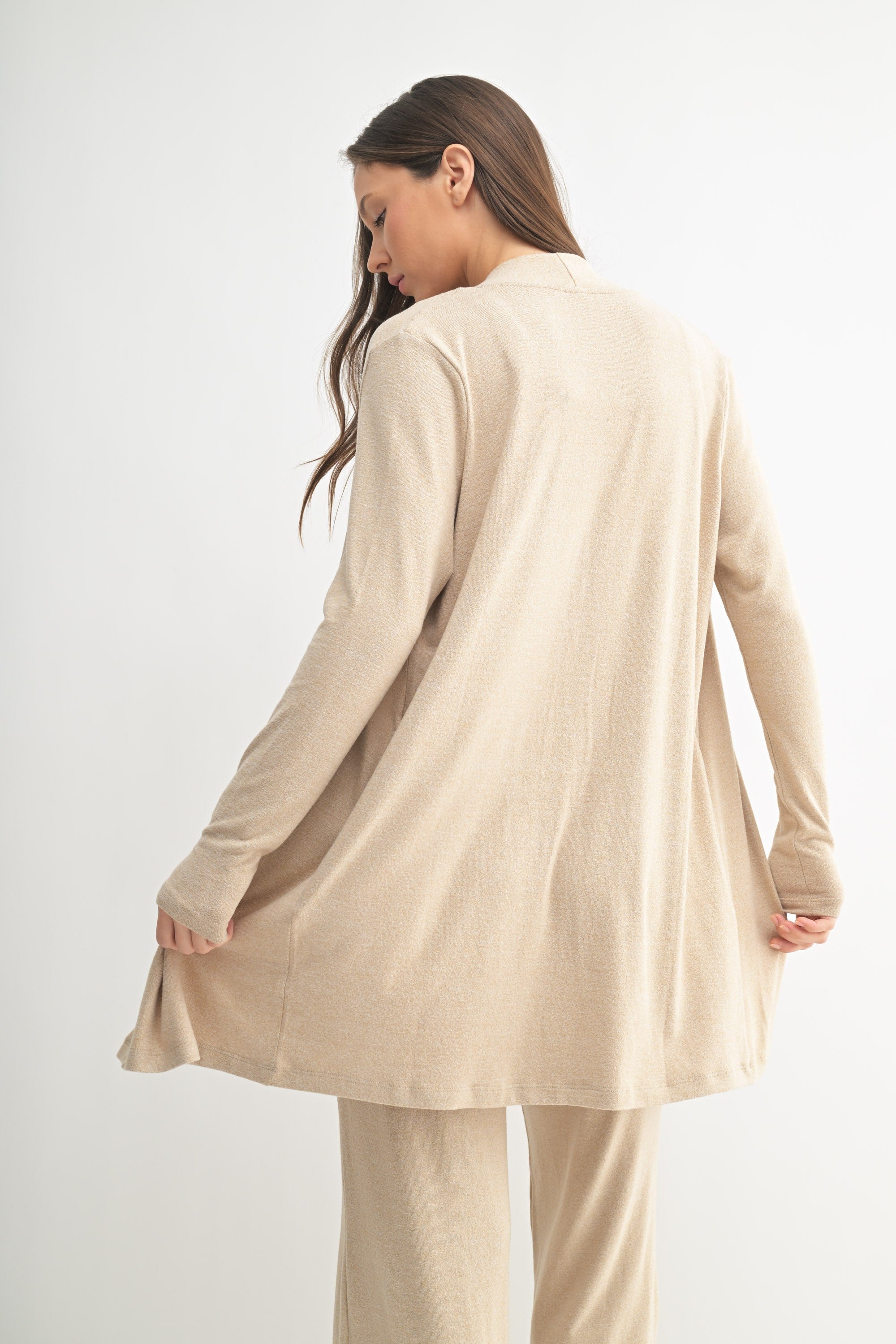 Hacci Open Cardigan - Mocha