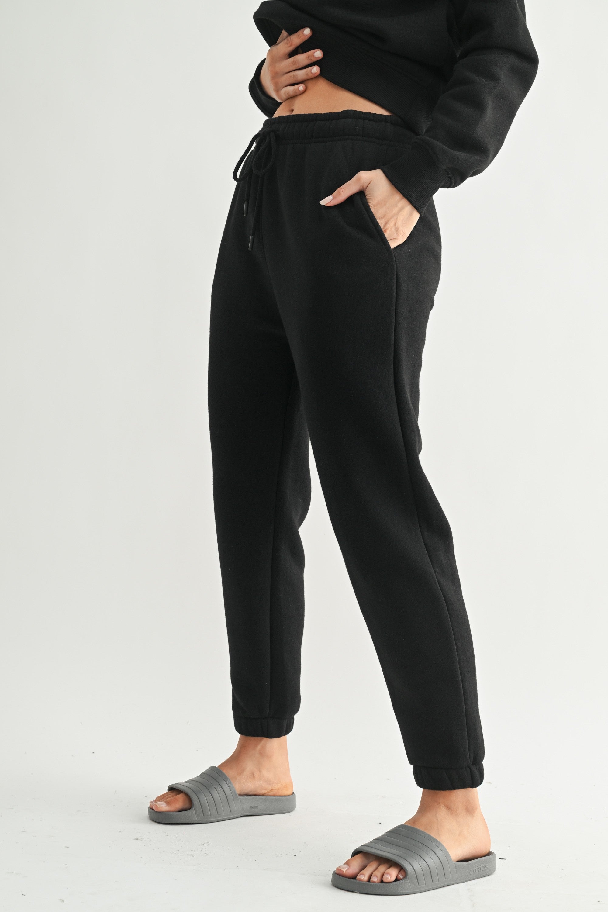 Fleece Billow Pants - Black