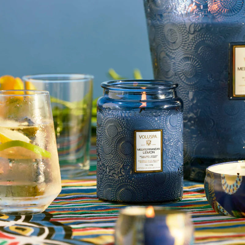 Mediterranean Lemon Large Jar Candle 18oz