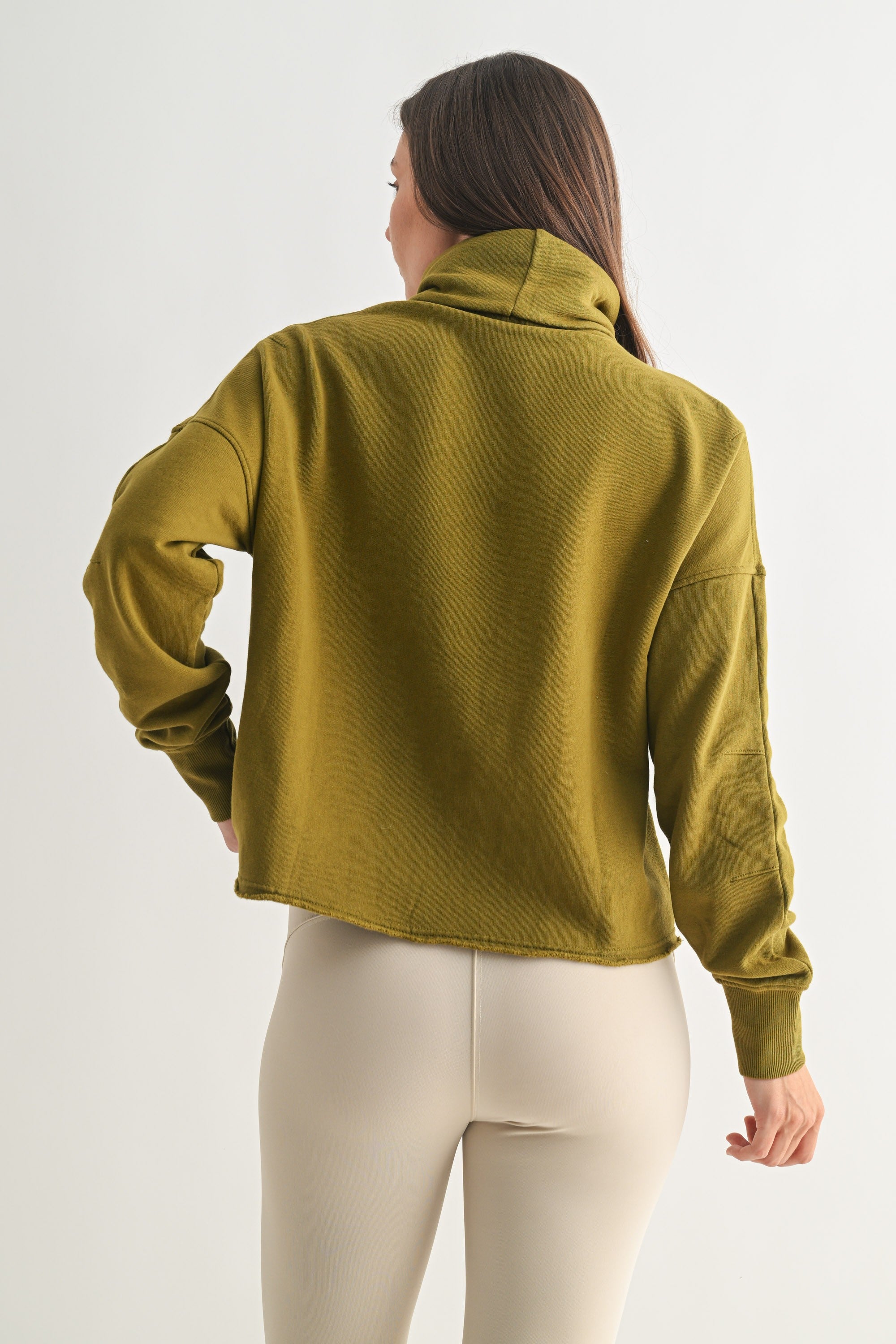 Lounge Layer Turtleneck - Camo Green
