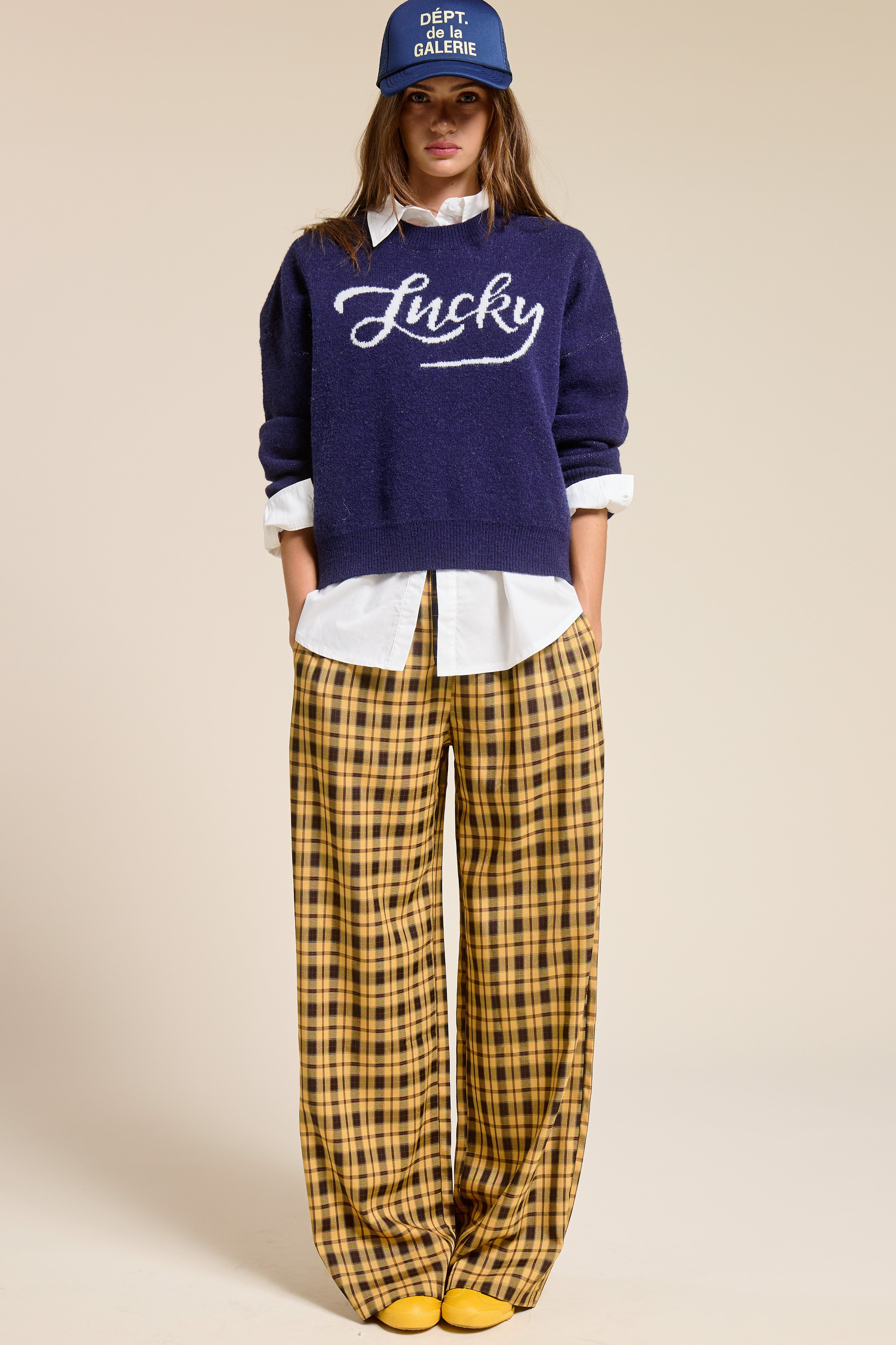 Lucky Crewneck Sweater - Navy