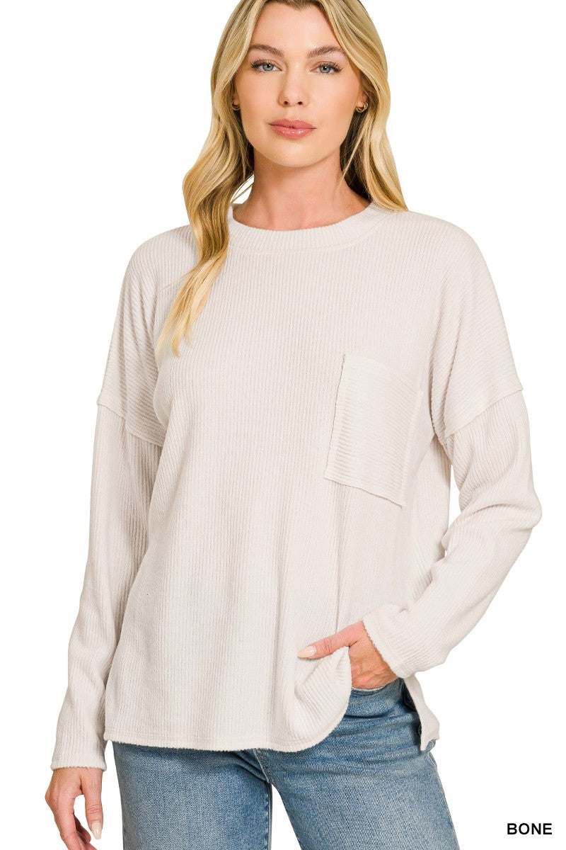 Hacci Knit Sweater - Bone