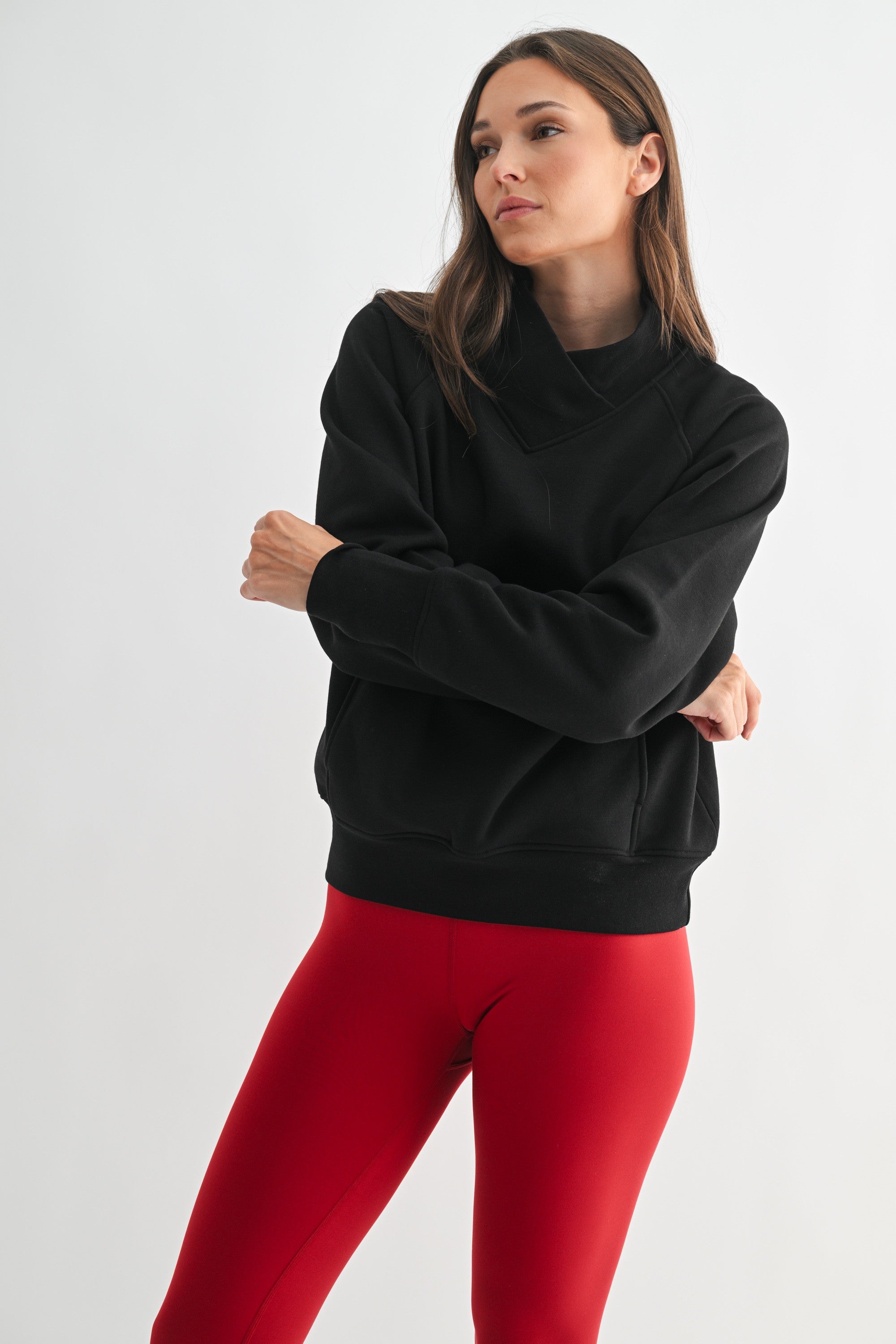 Hearthline Fleece Sweater - Black