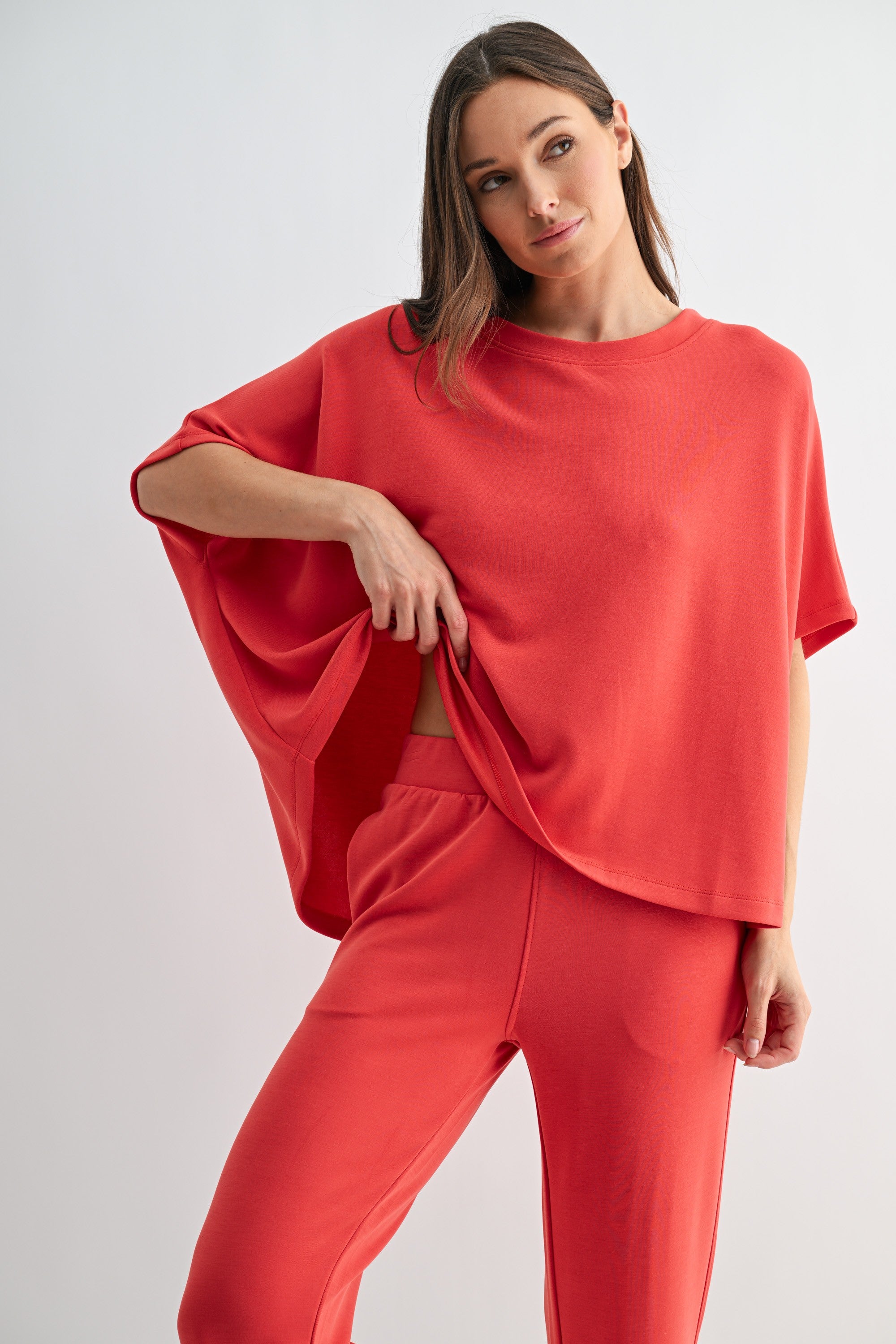 Laguna Boatneck Top - Blushed Brick