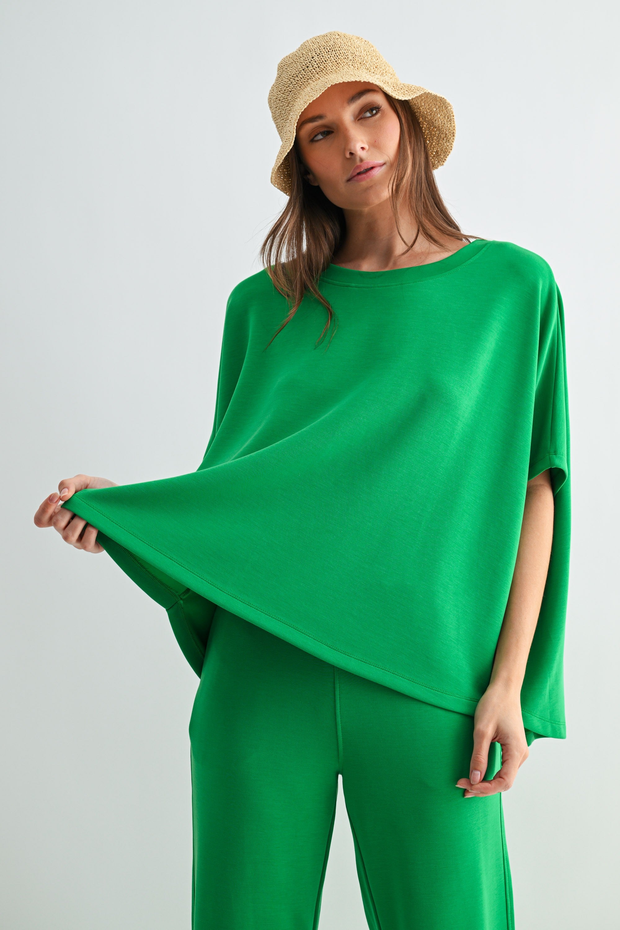 Laguna Boatneck Top - Green Pop