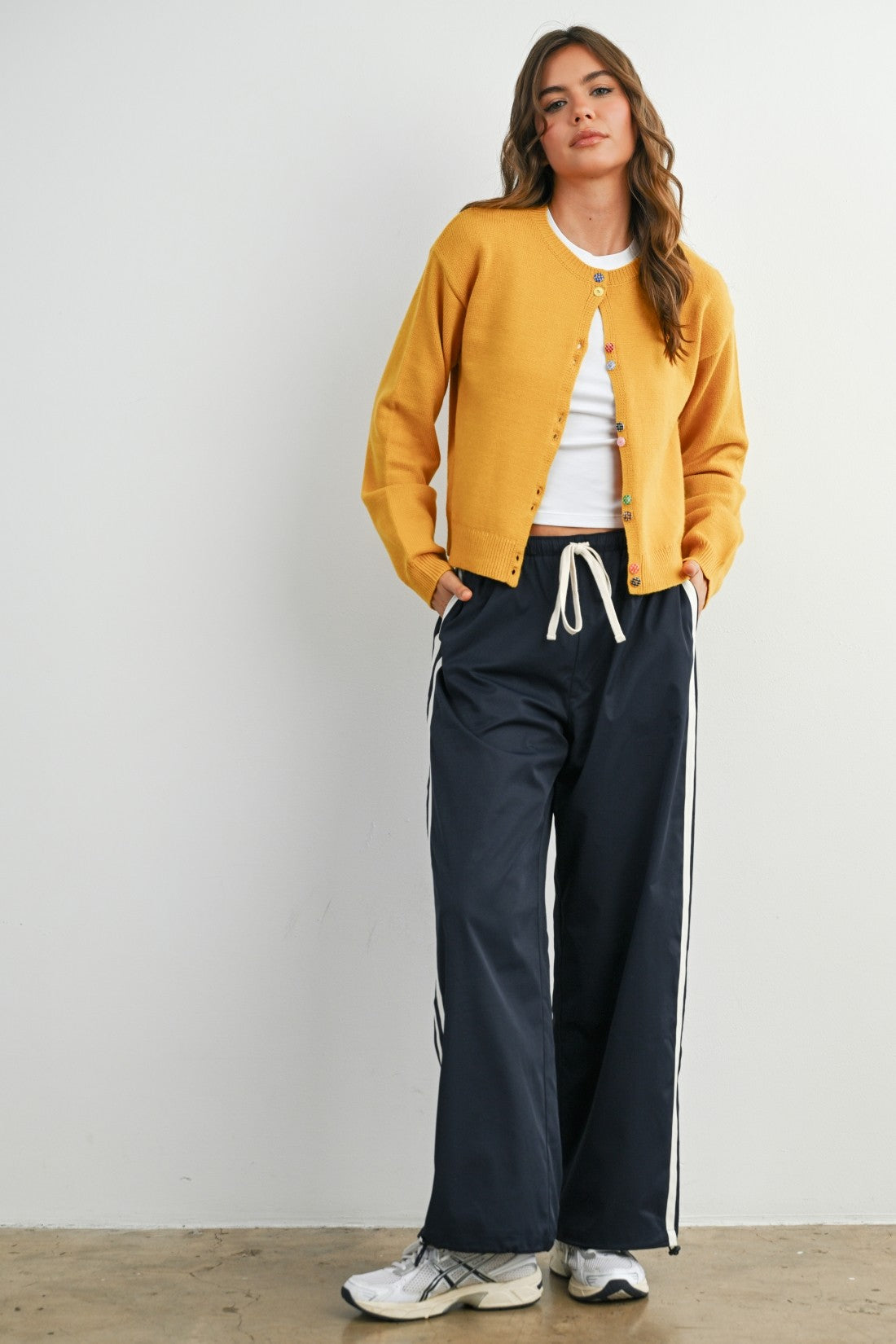 Cropped Cardigan - Mustard