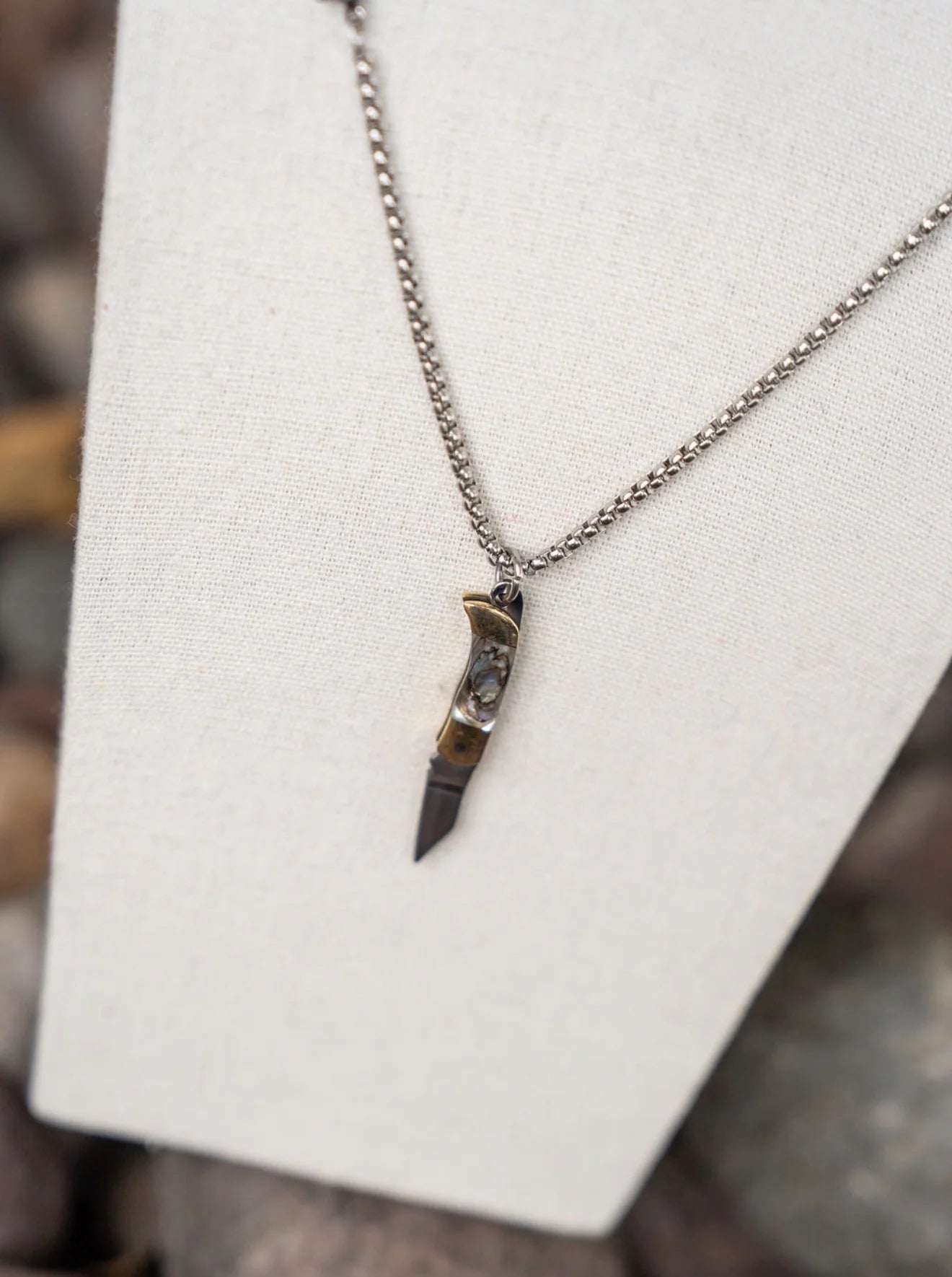 The Abalone Knife Necklace