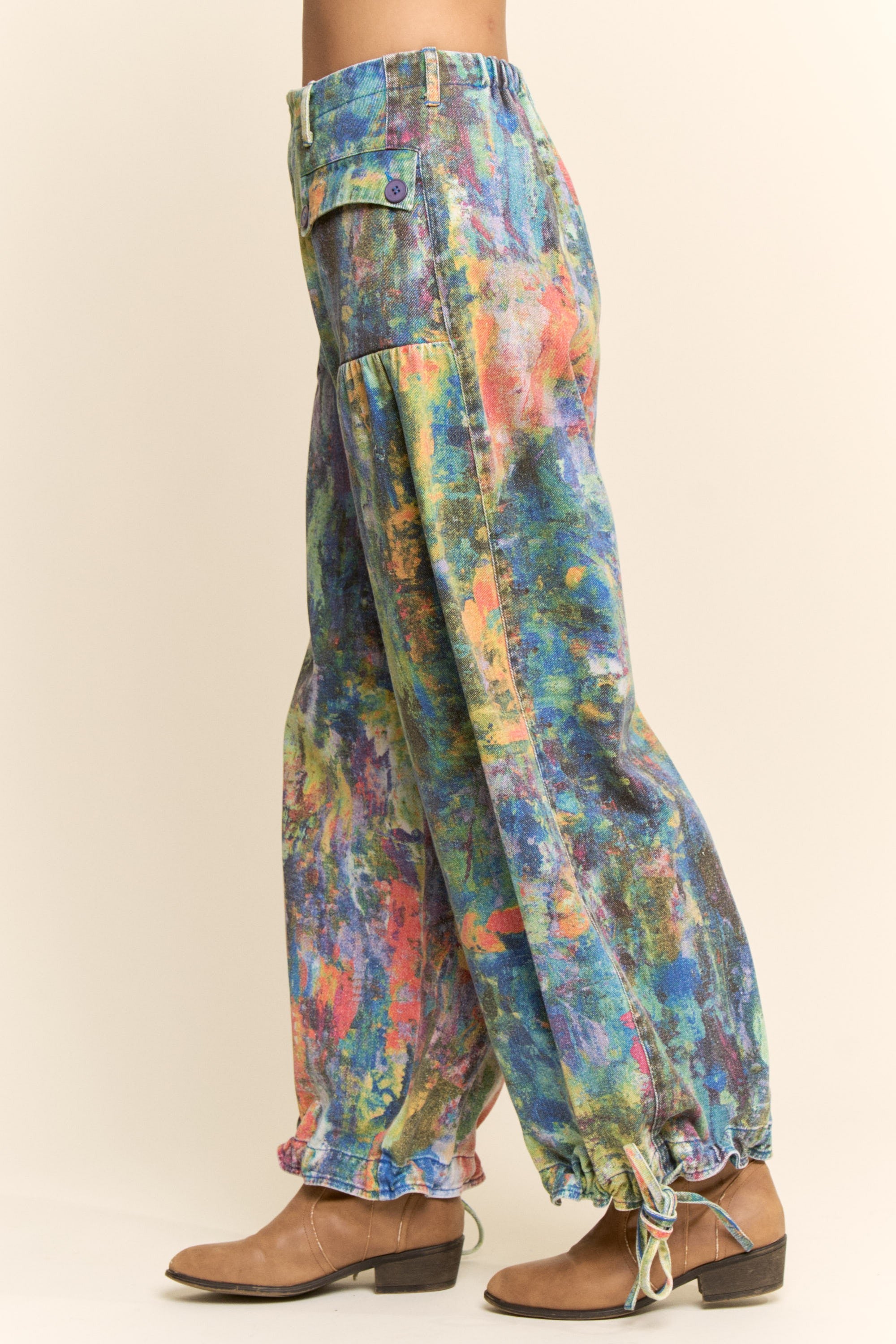 Monet Inspired Cargo Pants