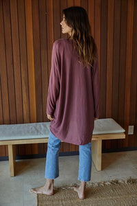 Dawn Twisted Tunic - Maroon