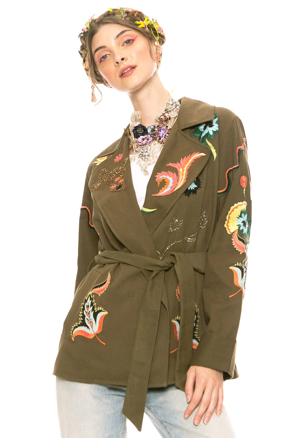 Estrella Embroidered Army Jacket