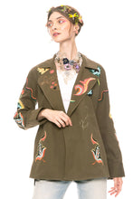 Load image into Gallery viewer, Estrella Embroidered Army Jacket