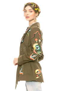 Estrella Embroidered Army Jacket