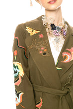 Load image into Gallery viewer, Estrella Embroidered Army Jacket