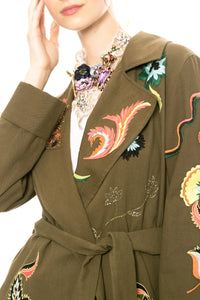Estrella Embroidered Army Jacket