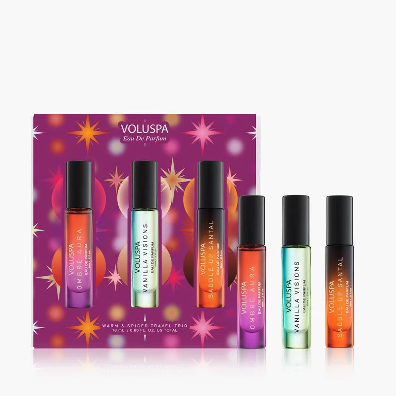 Holiday Warm & Spiced Fragrance Travel Trio