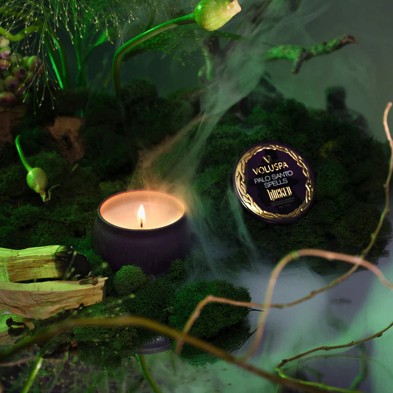 Palo Santo Spells Mini Tin Candle