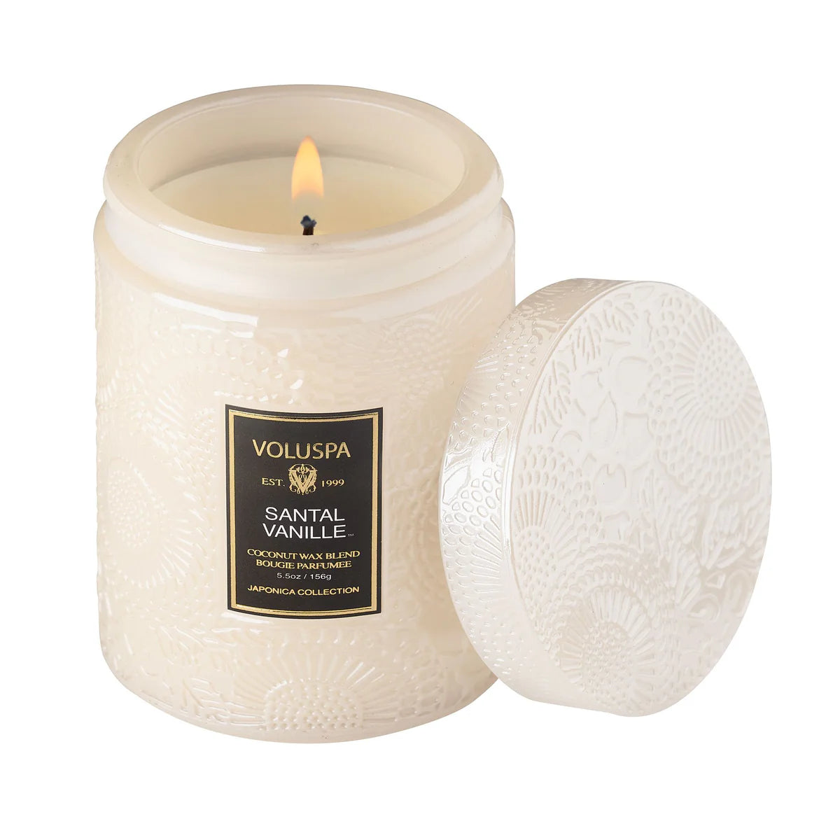 Santal Vanille Small Glass Jar Candle