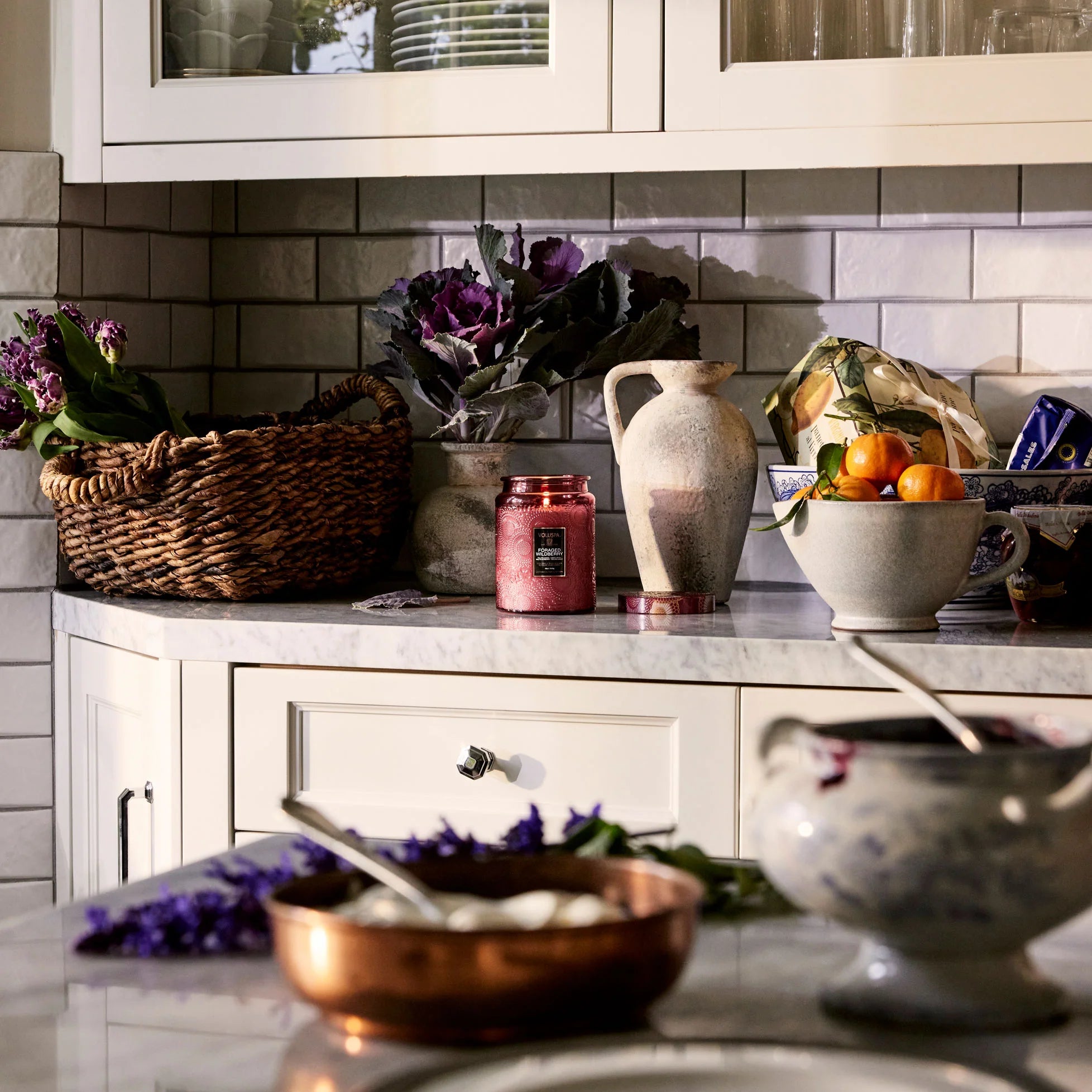 Forged Wildberry Large Glass Jar Candle