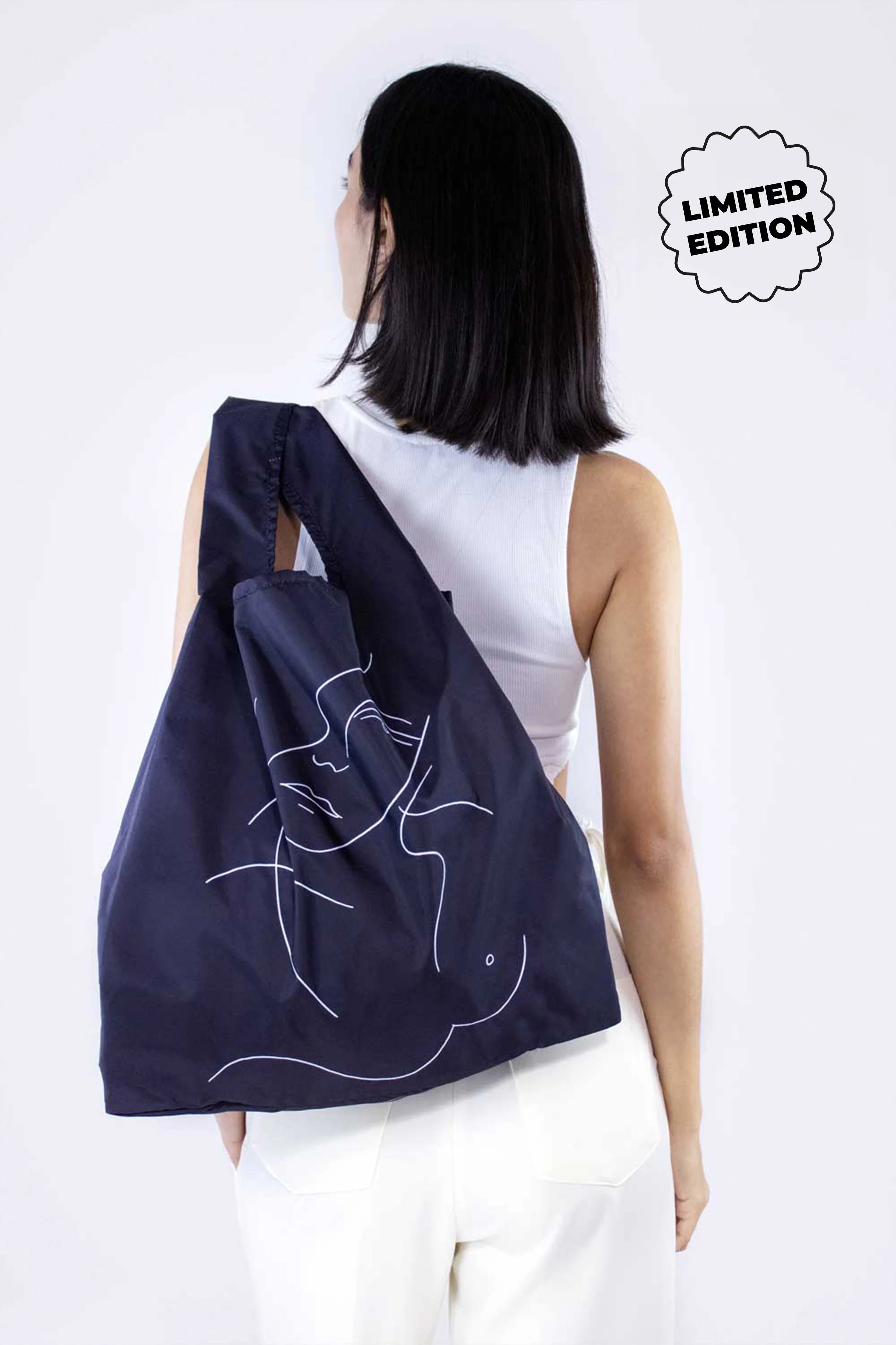 Medium Reusable Art Print Handbag