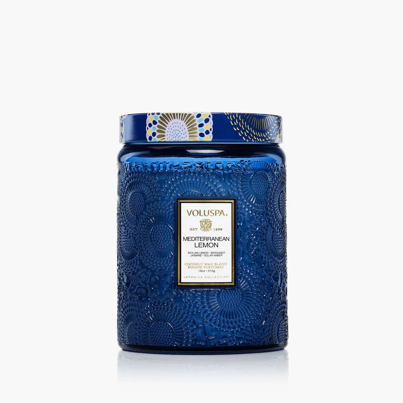 Mediterranean Lemon Large Jar Candle 18oz
