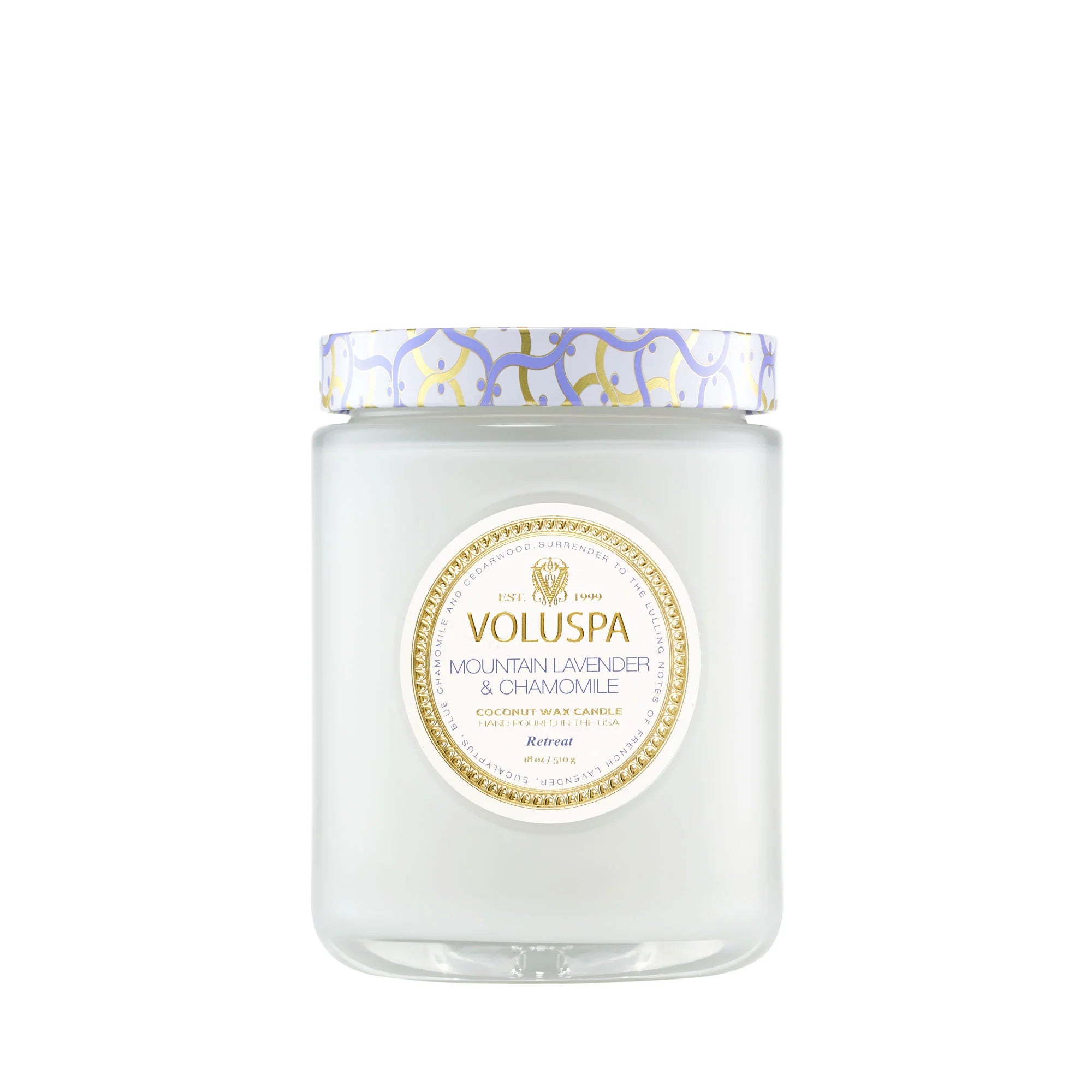 Mountain Lavender & Chamomile Large Glass Candle