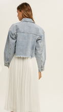 Load image into Gallery viewer, Distressed Crop Jacket