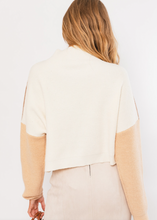Load image into Gallery viewer, Color Block OVersized Sweater - Tan