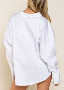 Oversized Button Shirt - Off White