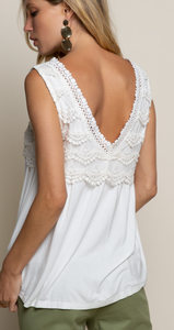 V-Neck Sleeveless Top - Ivory