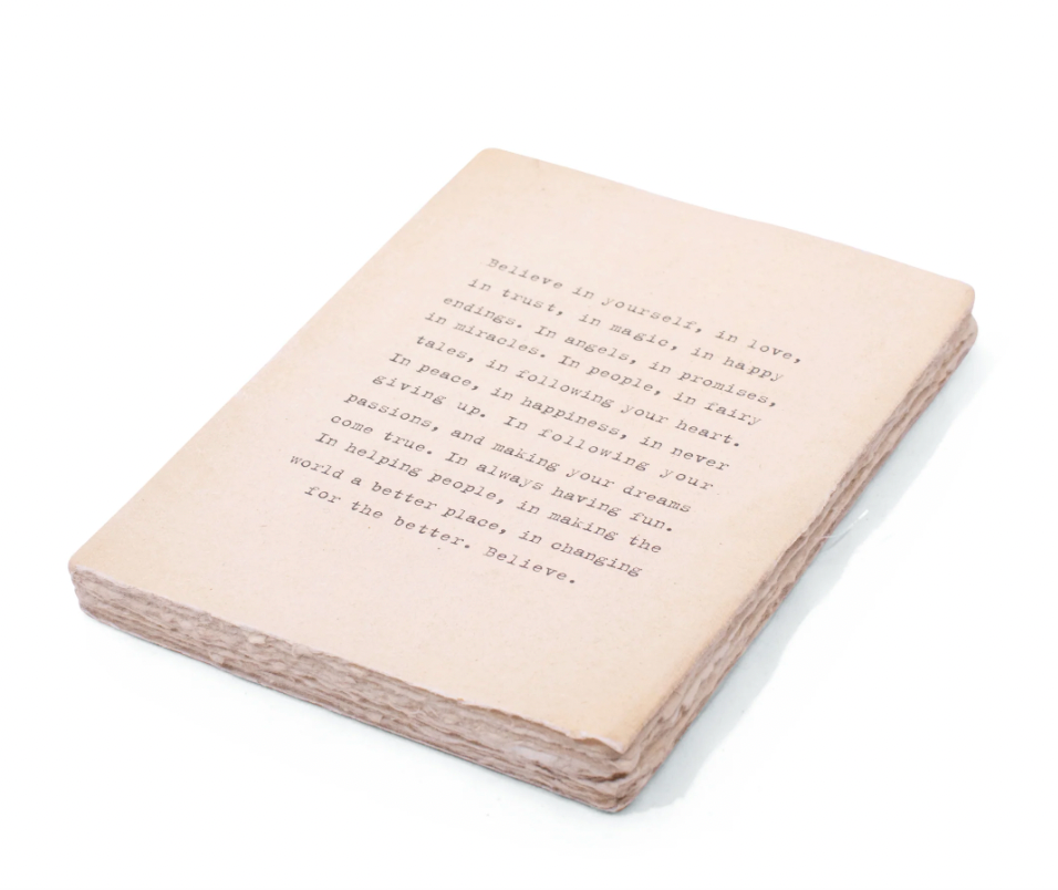 Believe in Yourself Deckled Edge Notebook