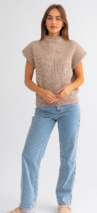 Power Sweater Vest - Taupe