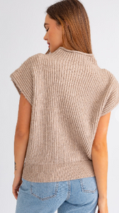 Power Sweater Vest - Taupe