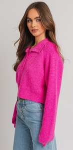 Solid Crop Sweater