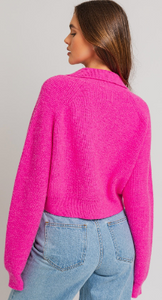Solid Crop Sweater