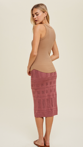 Ribbed Tank - Camel
