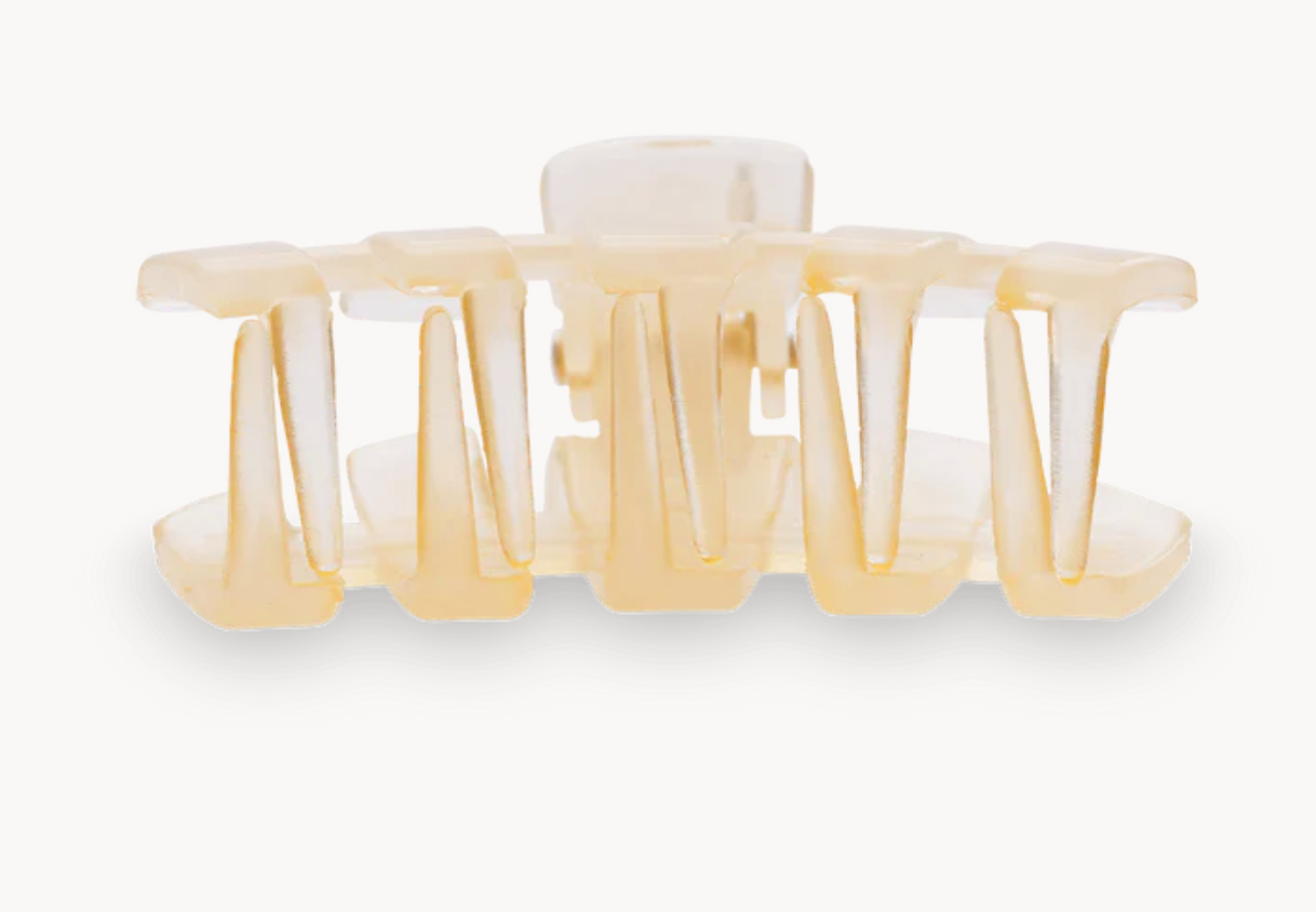 Classic Almond Beige Tiny Hair Clip