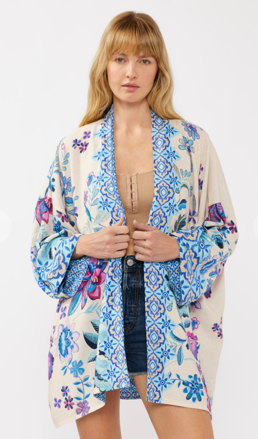 Reversible Floral Print Wrap