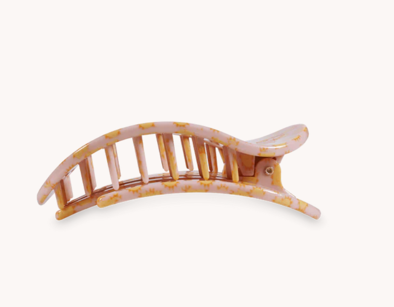 Small Round Flat Hair Clip - Sunny Days Ahead