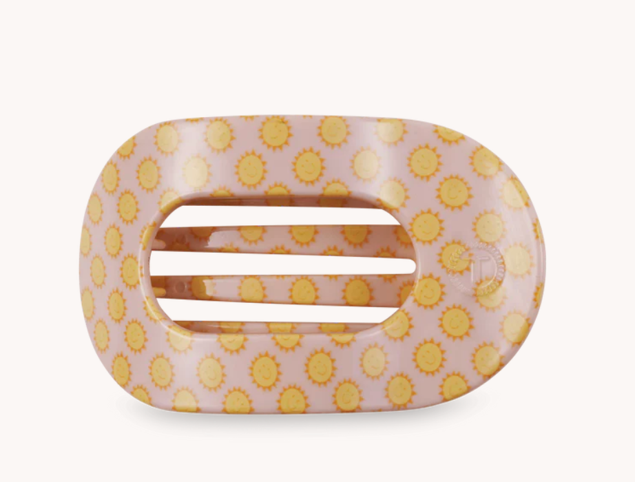 Medium Round Flat Hair Clip - Sunny Days Ahead