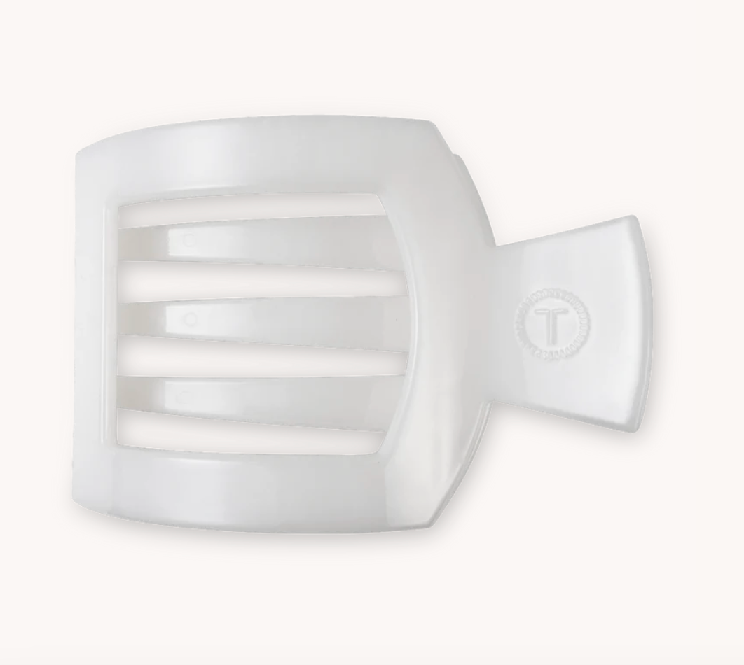 Coconut White Large Flat Square Clip