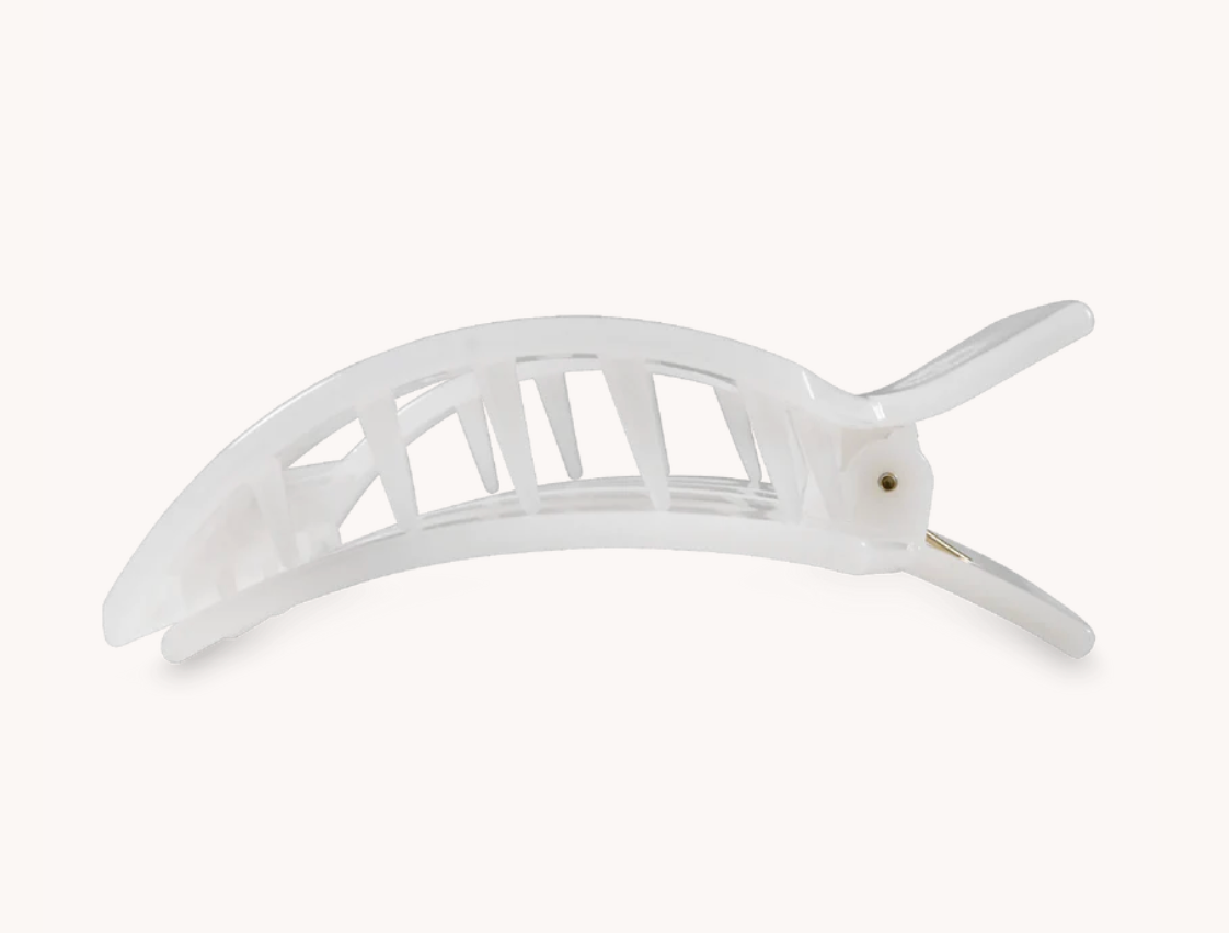 Coconut White Large Flat Square Clip