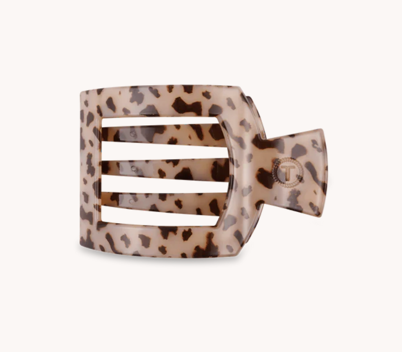 Blonde Tortoise Small Flat Square Hair Clip