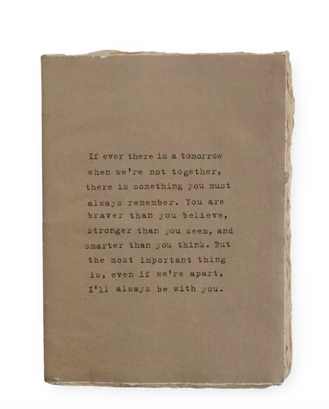 A. A. Milne Deckled Edge Notebook - Sage