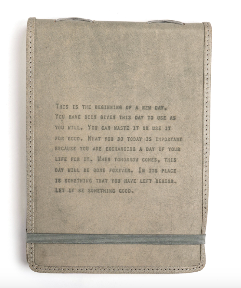 This Is The Beginning Leather Journal - Stone