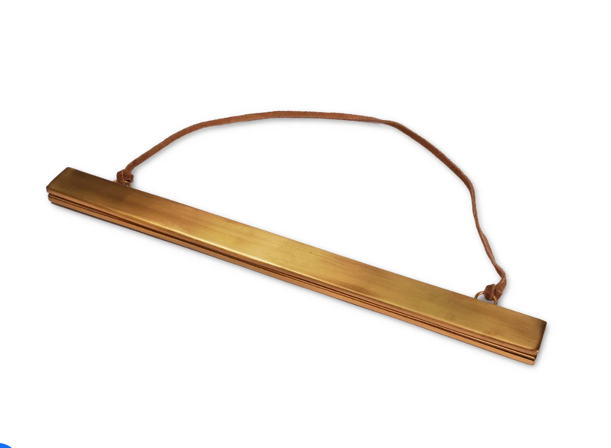 Brass Hanging Magnetic Strip Frame