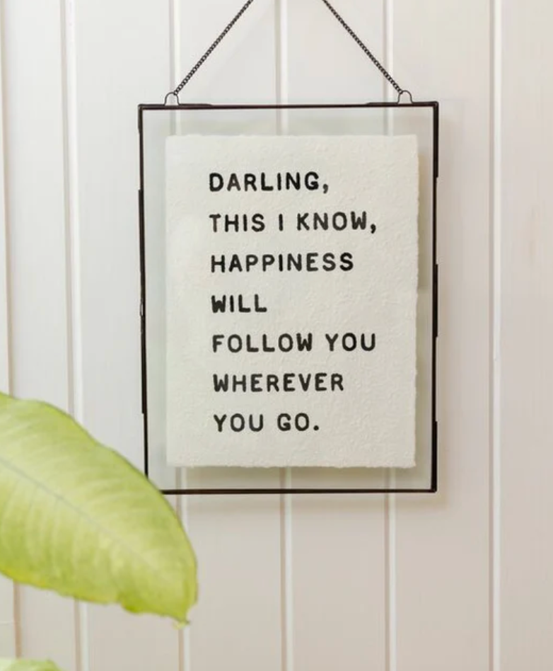 Darling, This I Know Handmade Paper Print