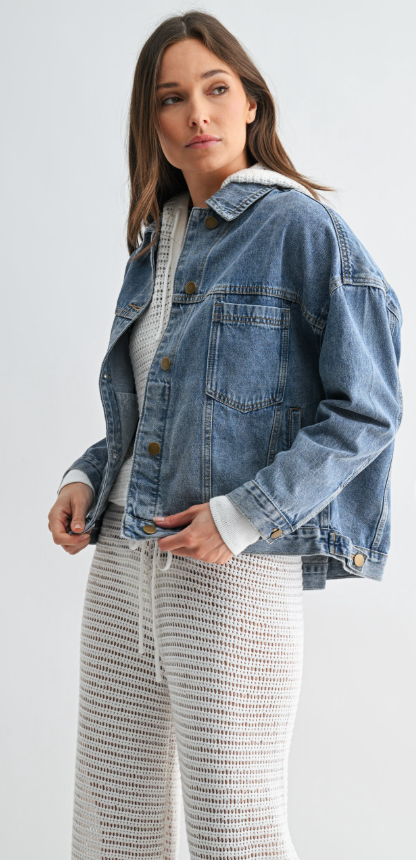 Boxy Denim Trucker Jacket