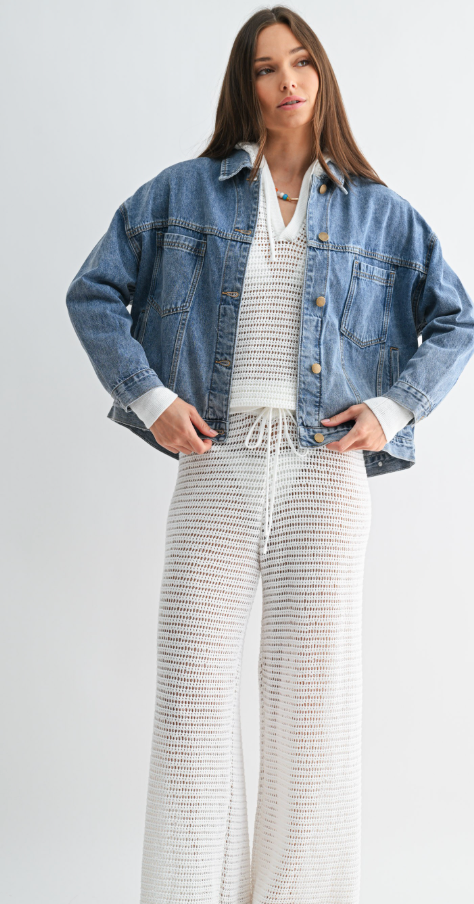 Boxy Denim Trucker Jacket