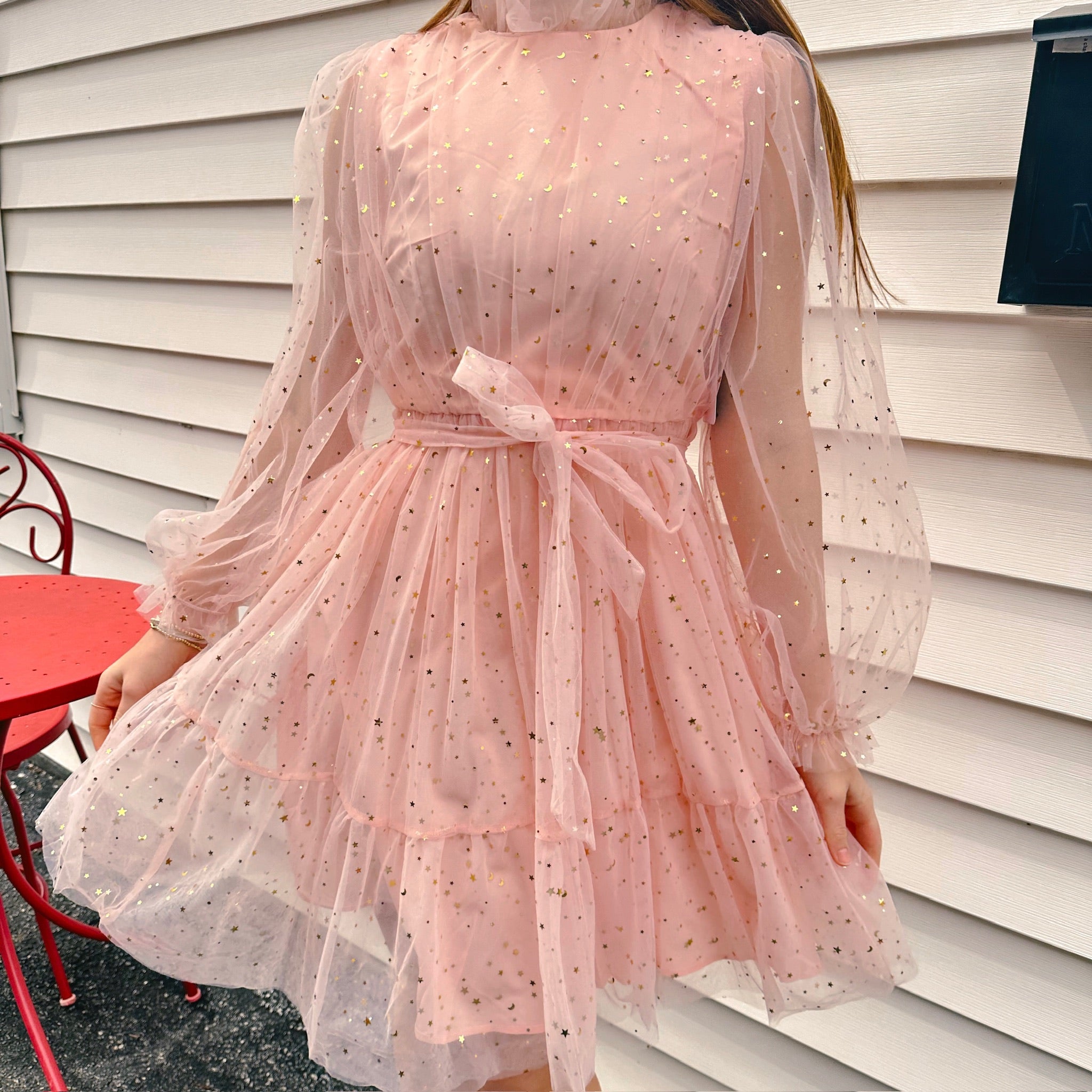 Pink Galaxy Tulle Dress